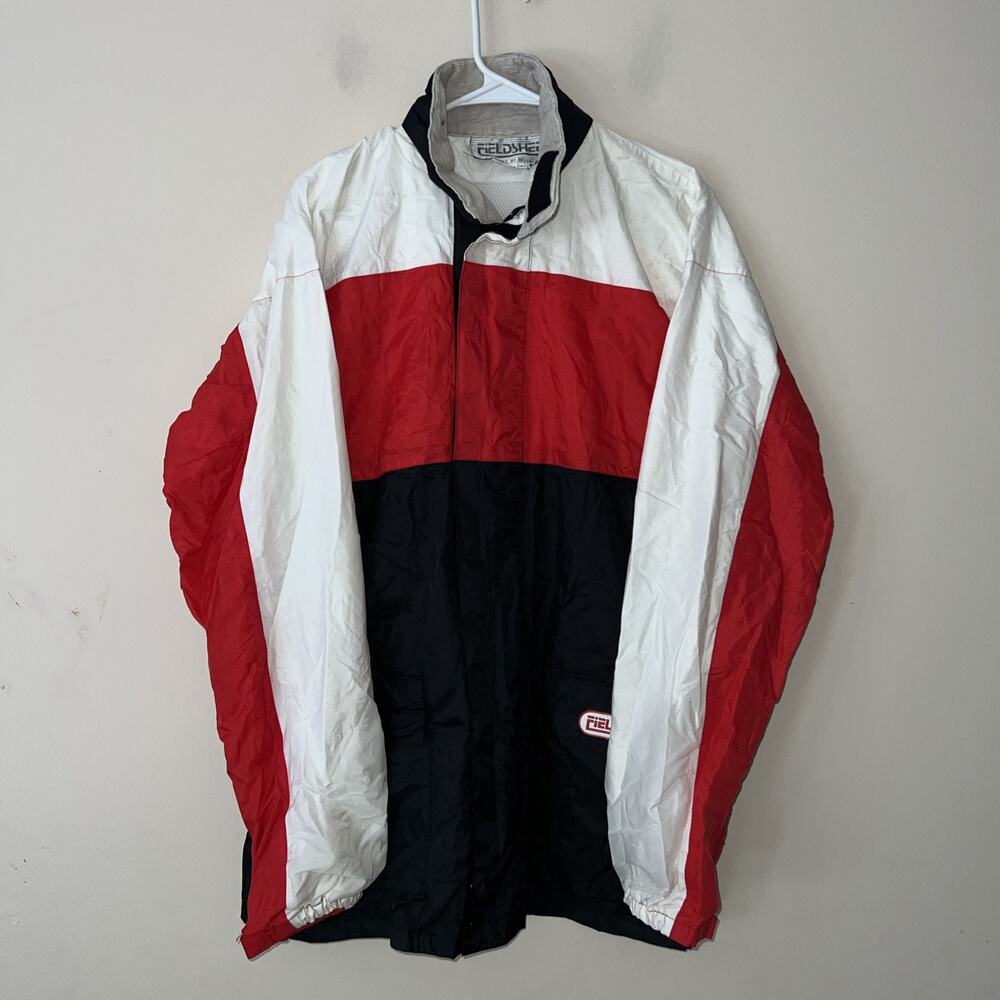 Fieldsheer Jacket Men’s Size Medium Black White Red